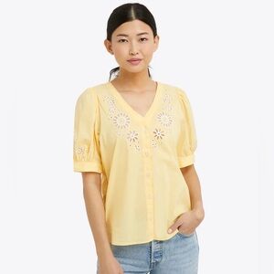 Draper James Sunny Floral Button-Up Blouse